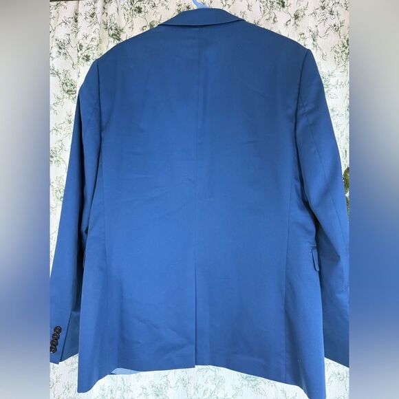 Express Extra Slim Fit Blue Stretch Suit Jacket and pants - Picture 11 of 16